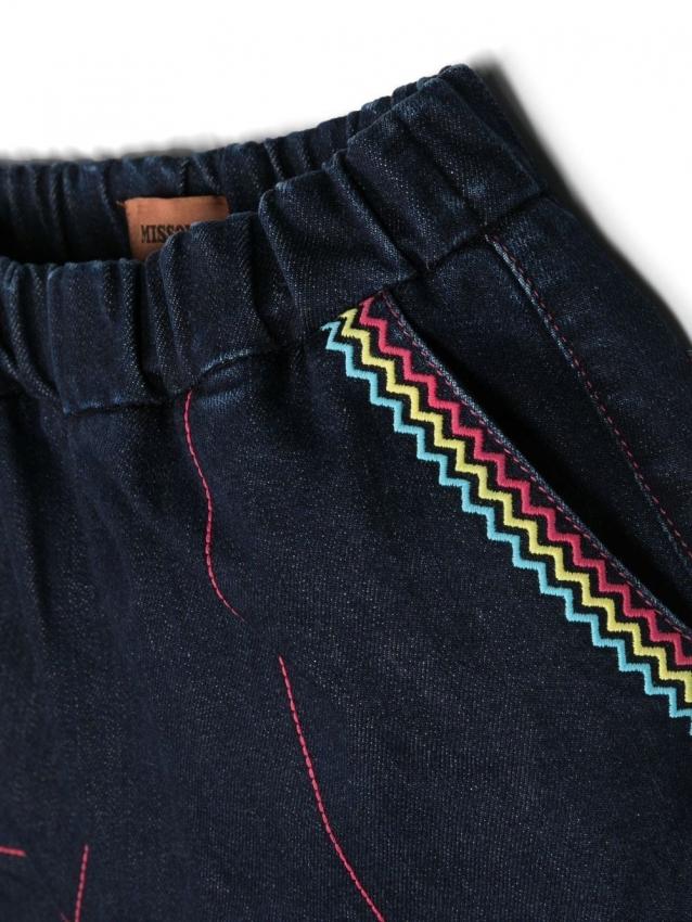 Missoni Kids - zigzag-embroidered skirt