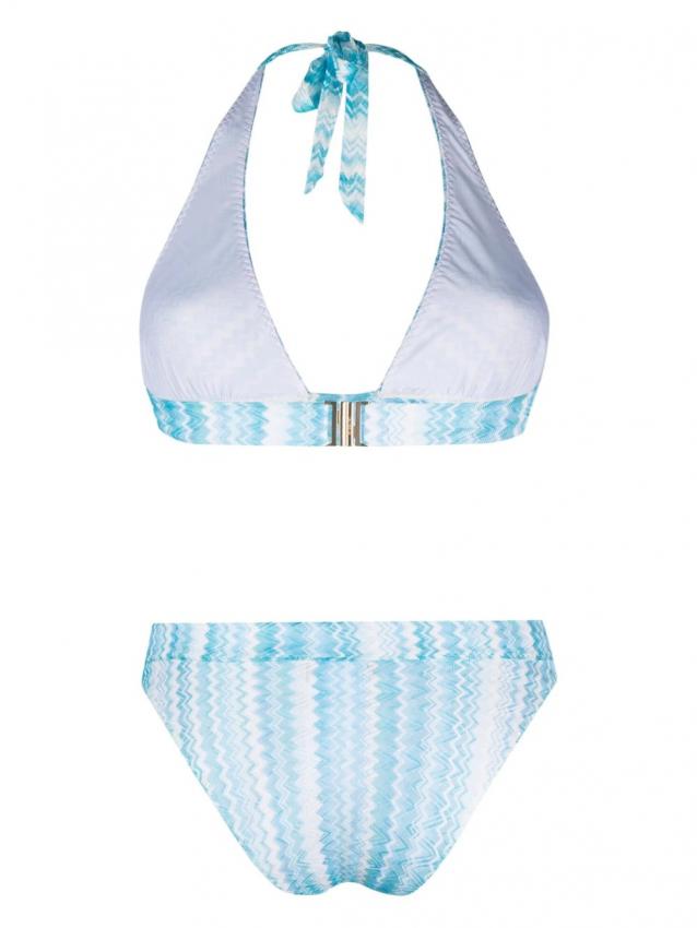 Missoni Mare - woven zigzag halterneck bikini