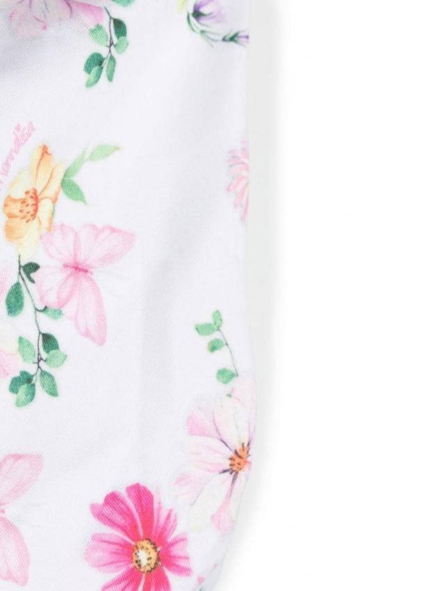 Monnalisa - floral-print ruched bikini set