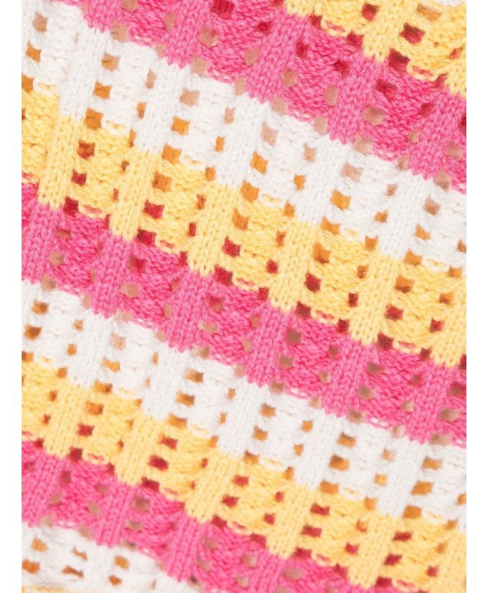 Monnalisa - striped crochet two-piece set