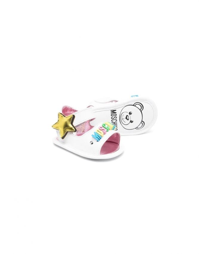 Moschino Kids - star embellished open toe sandals