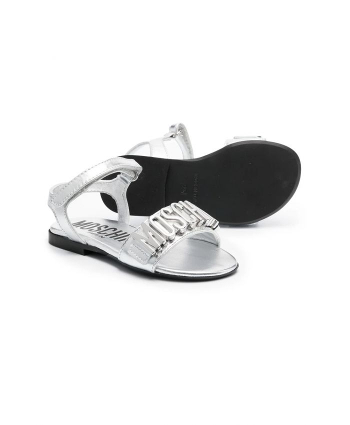 Moschino Kids - logo flat sandals
