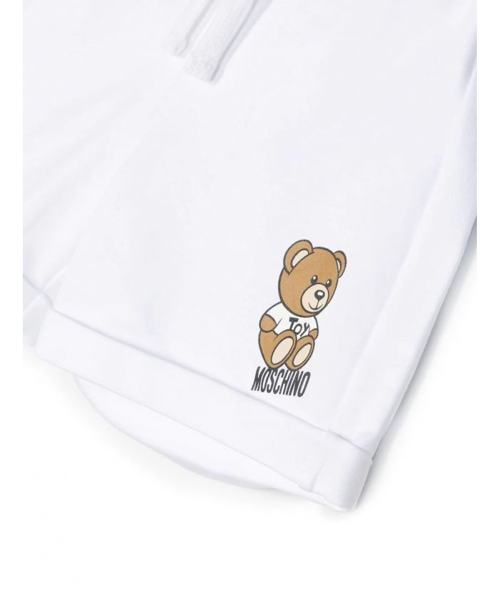 Moschino Kids - Teddy Bear-print drawstring shorts