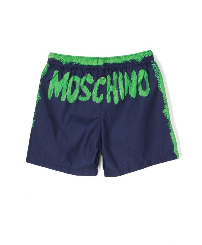 Moschino Kids - logo-print swim shorts