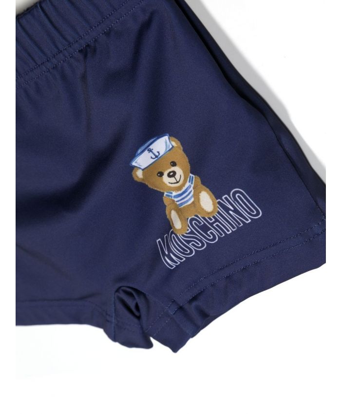 Moschino Kids - Teddy Bear print swim shorts