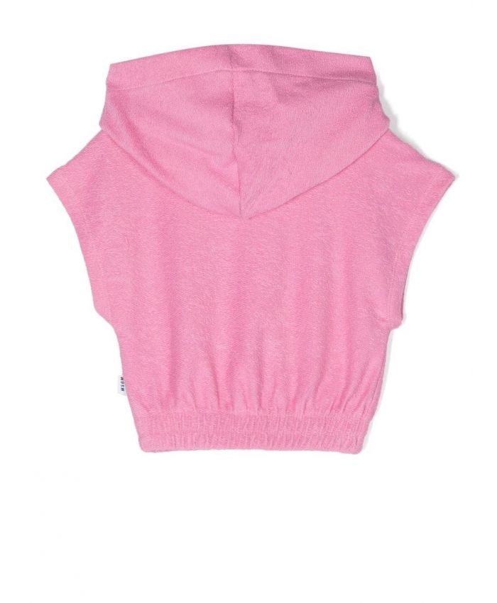 MSGM Kids - cap-sleeves hooded pullover