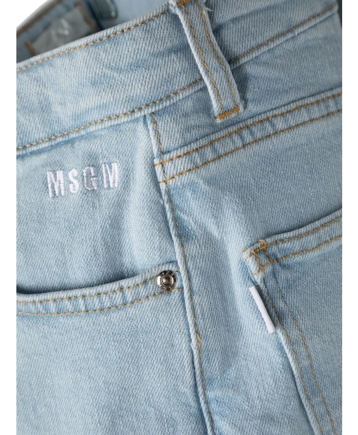 MSGM Kids - straight-leg cropped jeans