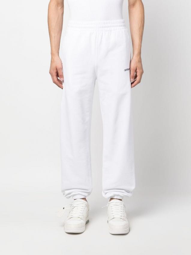 Off-White - embroidered-logo track pants