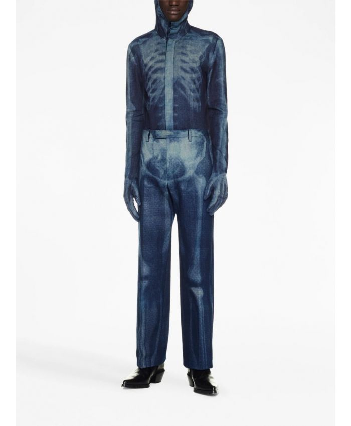 Off-White - Runway Body Scan tailored denim trousers