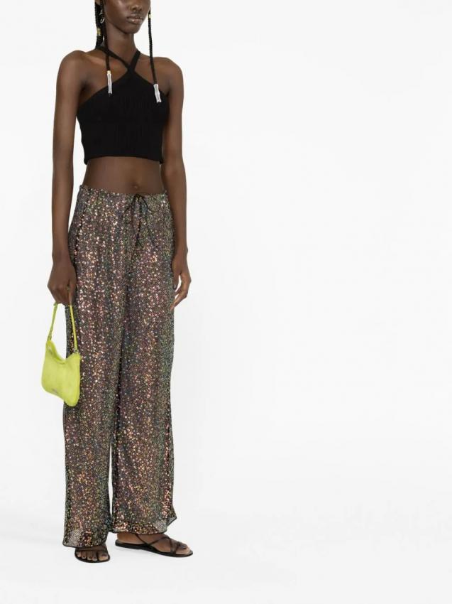 Oseree - sequin flared trousers