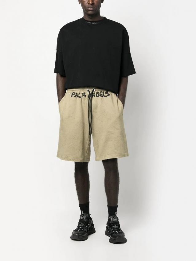 Palm Angels - Seasonal logo-print drawstring shorts