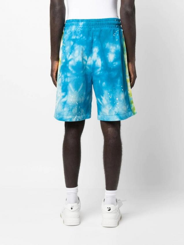 Palm Angels - tie dye-print cotton track shorts