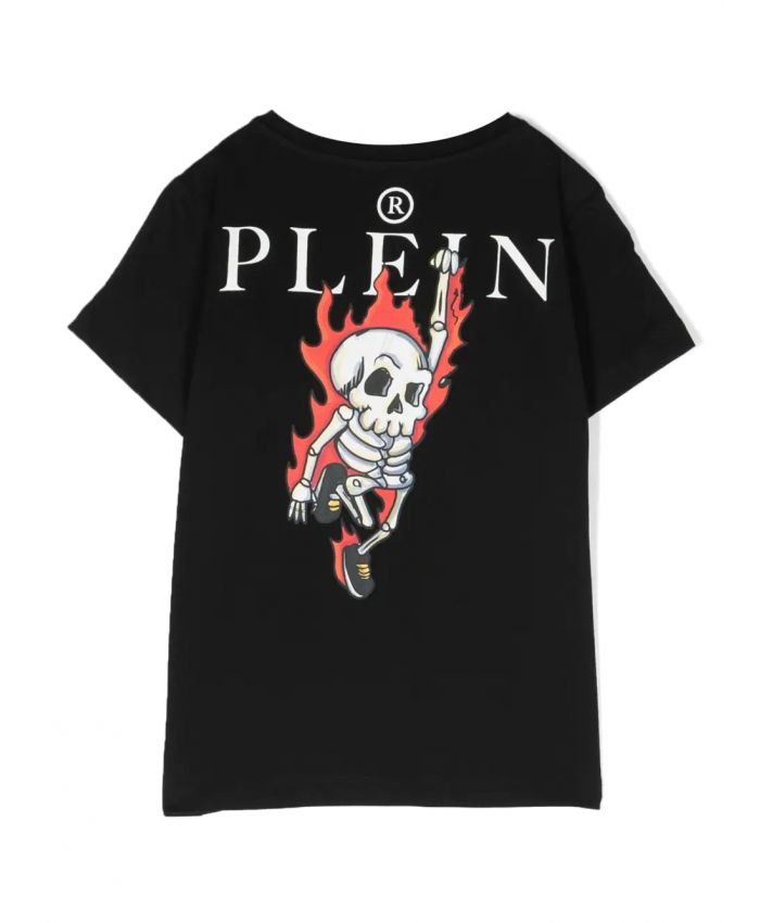 Philipp Plein Kids - graphic-print short-sleeve cotton T-shirt