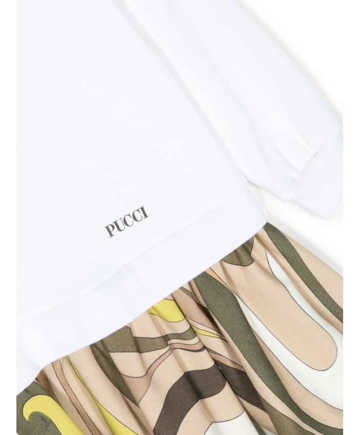 Pucci Kids - abstract-print panelled dress