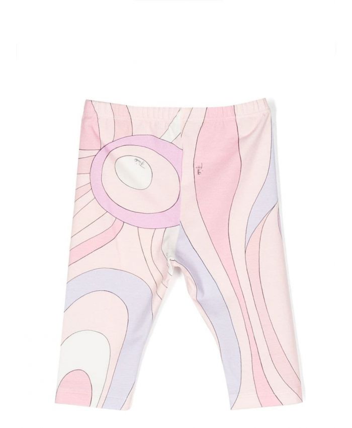Pucci Kids - swirl-print stretch-cotton leggings