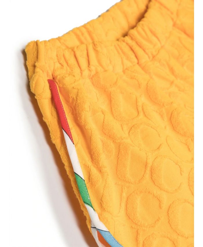 Pucci Kids - stripe-detail monogram-jacquard shorts