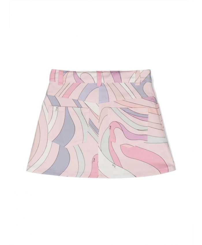 Pucci Kids - swirl-print mini skirt