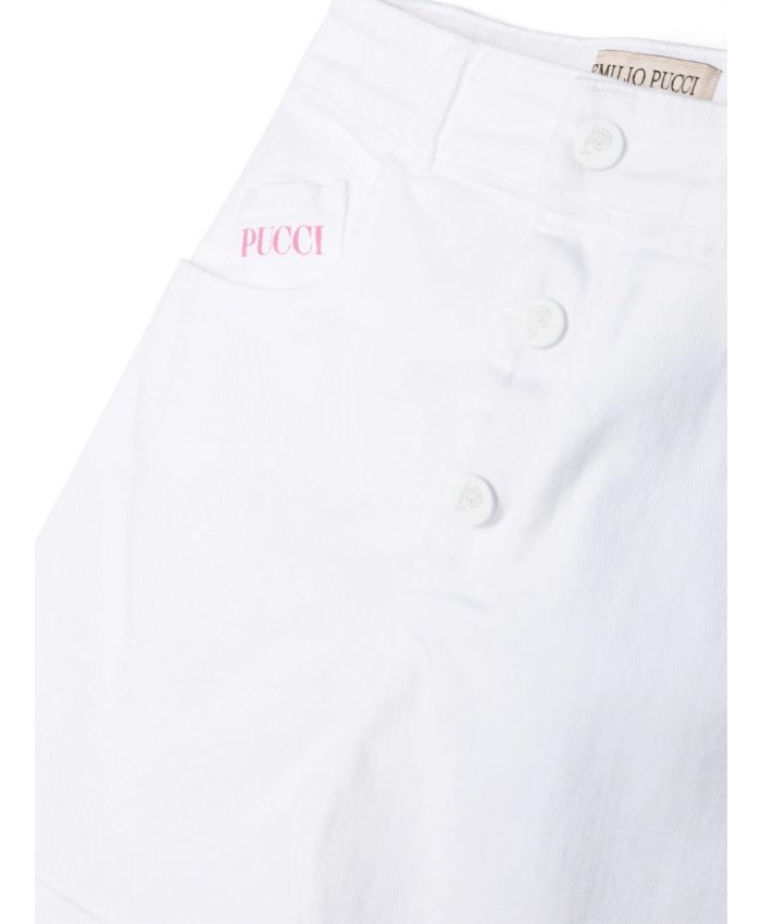 Pucci Kids - embroidered-detail mini shorts