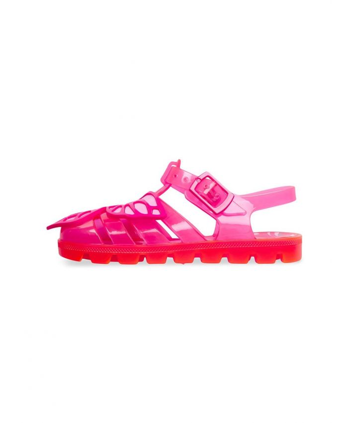 Sophia Webster Kids - Neon fuchsia Butterfly jelly sandals