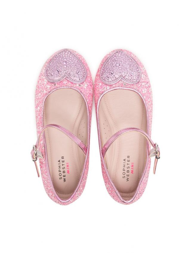 Sophia Webster Kids - Pretty pink leather shoes for girls by Sophia Webster Mini.