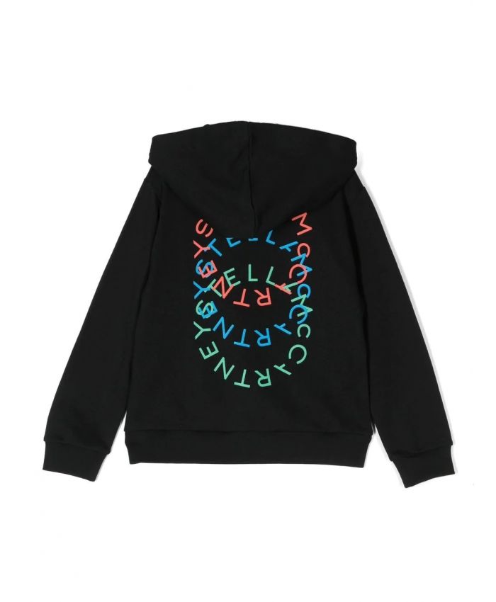 Stella McCartney Kids - logo-print zip-up hoodie