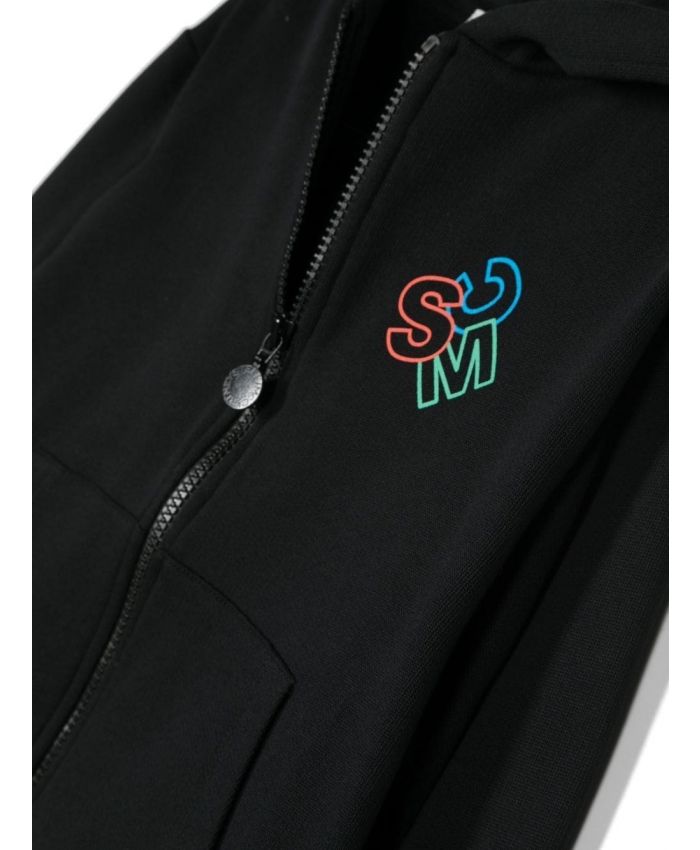 Stella McCartney Kids - logo-print zip-up hoodie