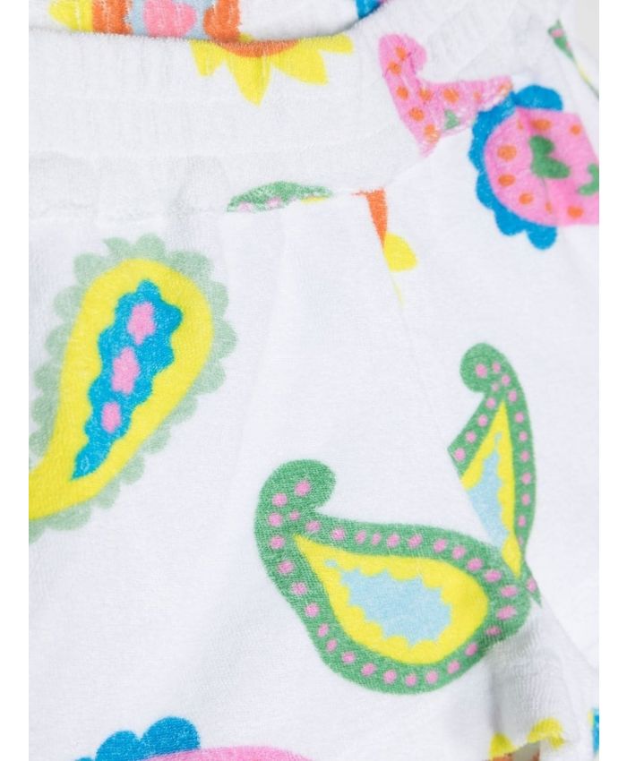 Stella McCartney Kids - paisley-print organic cotton shorts