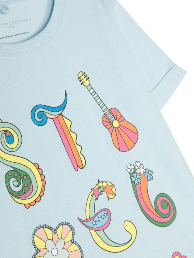 Stella McCartney Kids - logo-print cotton T-Shirt