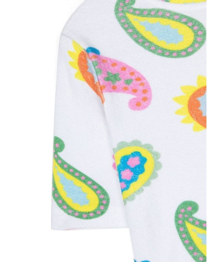 Stella McCartney Kids - abstract-print cotton T-shirt