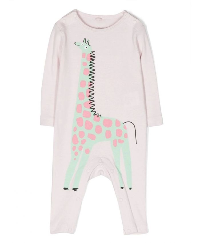 Stella McCartney Kids - giraffe-print babygrow set