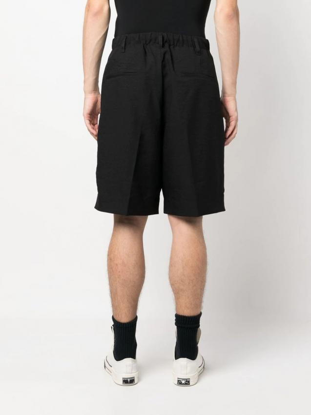 Y-3 - stripe-detail knee-length shorts