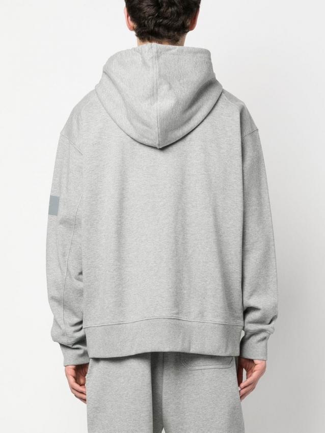 Y-3 - organic cotton zip-up hoodie