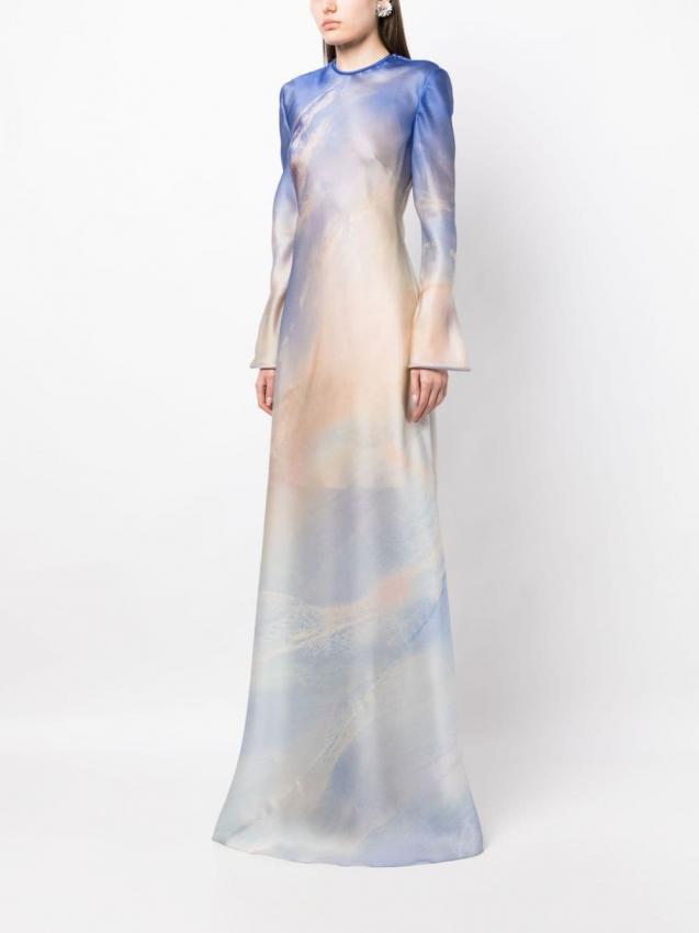 Zimmermann - Tama printed floor-length slip dress
