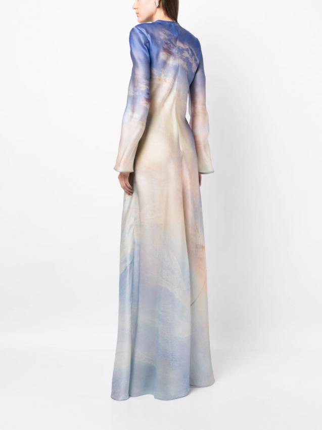 Zimmermann - Tama printed floor-length slip dress
