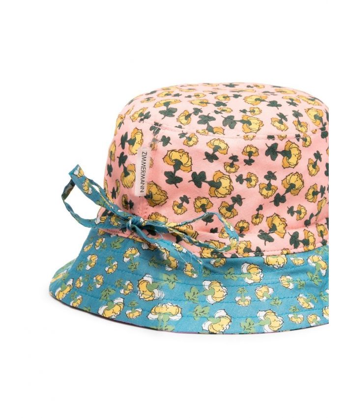 Zimmermann Kids - floral-print bucket hat