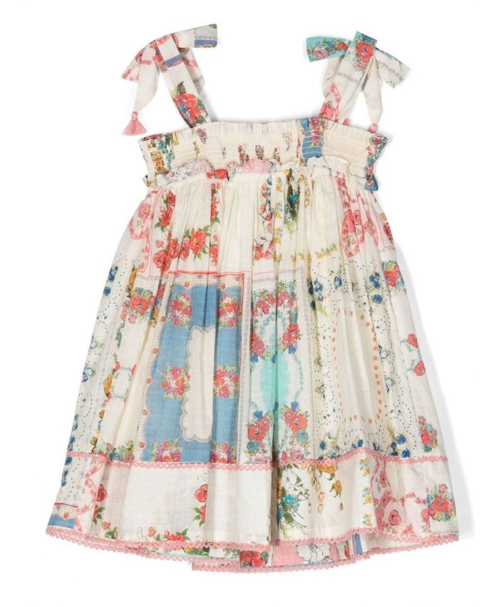 Zimmermann Kids - Clover floral-print smocked dress