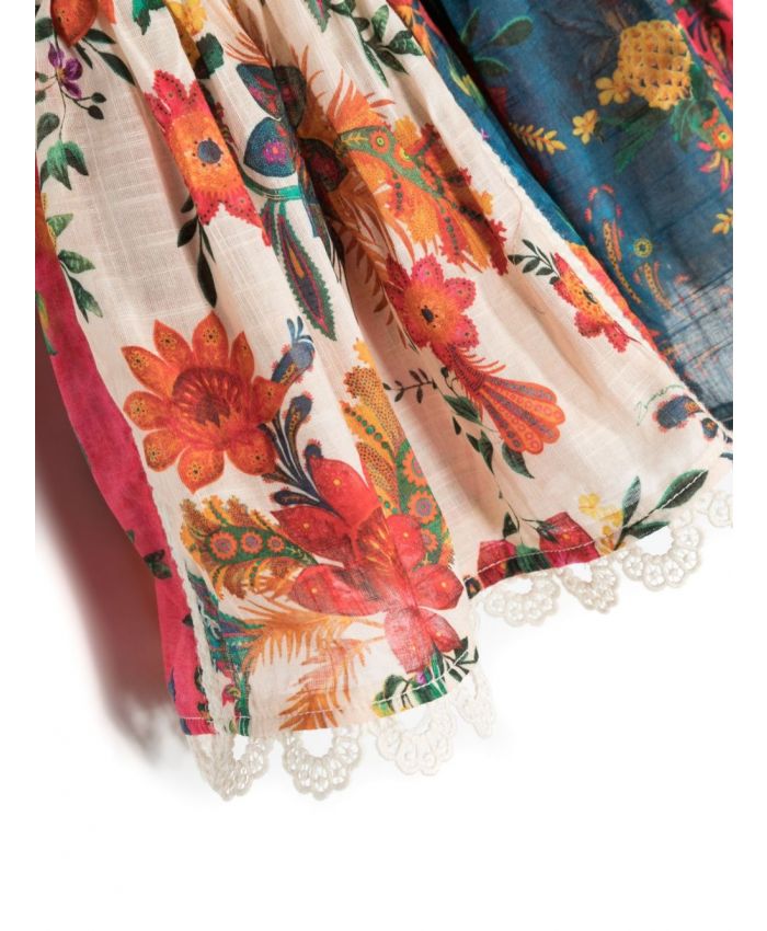 Zimmermann Kids - floral-print cotton dress