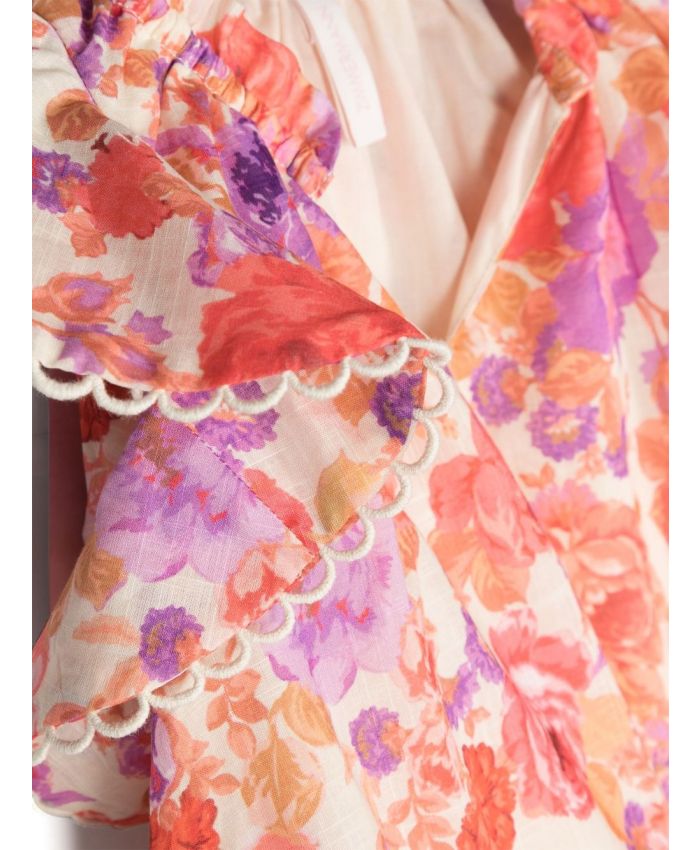 Zimmermann Kids - Raie floral-print dress