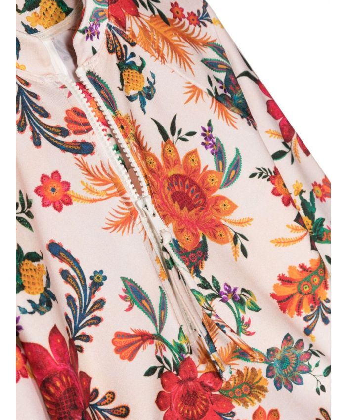 Zimmermann Kids - floral-print swimsuit