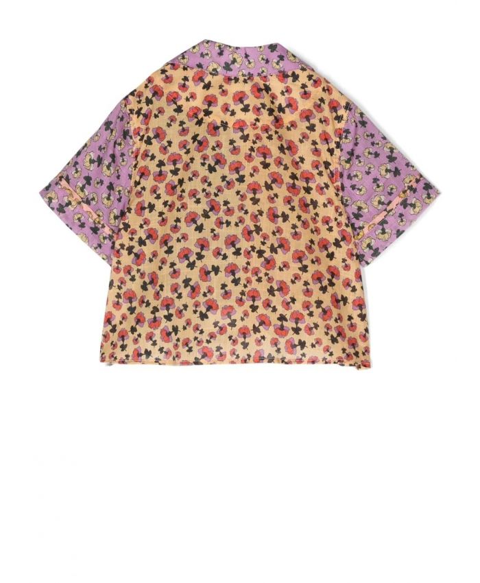 Zimmermann Kids - floral-print cotton shirt