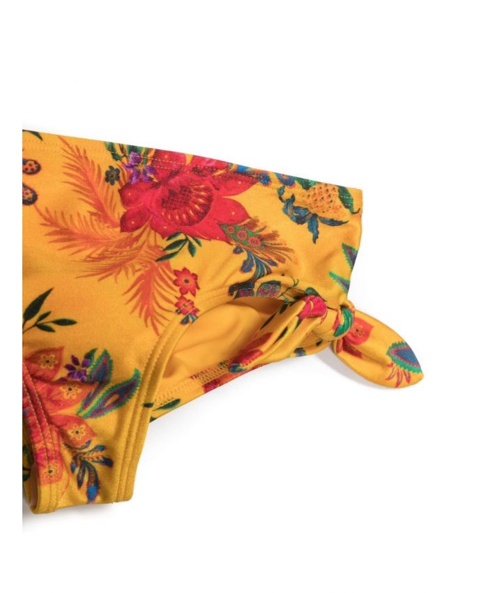 Zimmermann Kids - Ginger floral-print tie bikini set