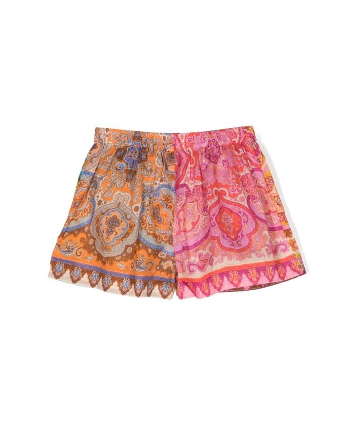 Zimmermann Kids - paisley-print cotton shorts