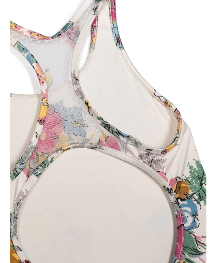 Zimmermann Kids - Clover floral-print racerback swimsuit