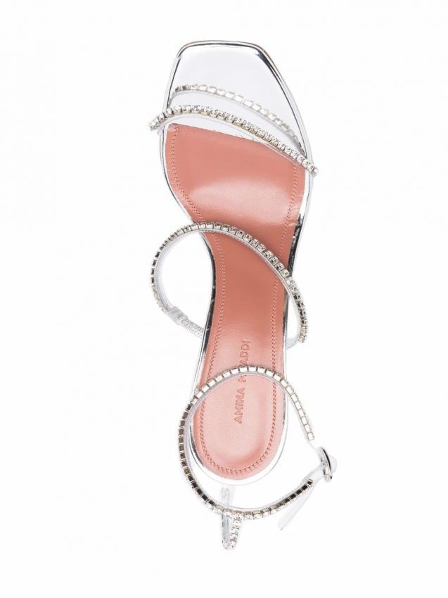 Amina Muaddi - Crystal-embellished open-toe sandals