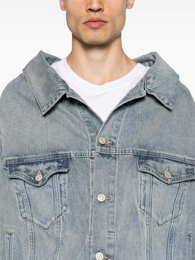 Balenciaga - drop-shoulder denim jacket