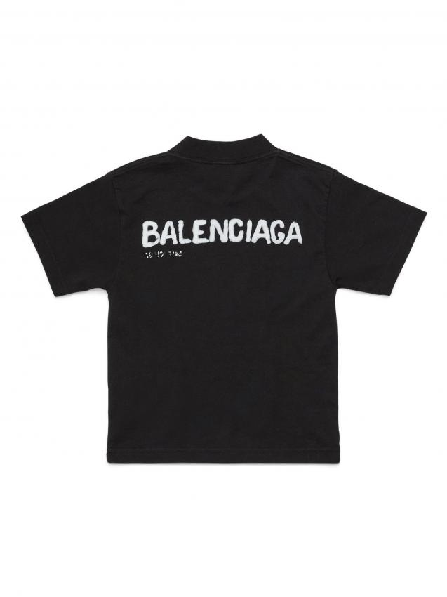 Balenciaga Kids - Hand Drawn logo-print T-shirt