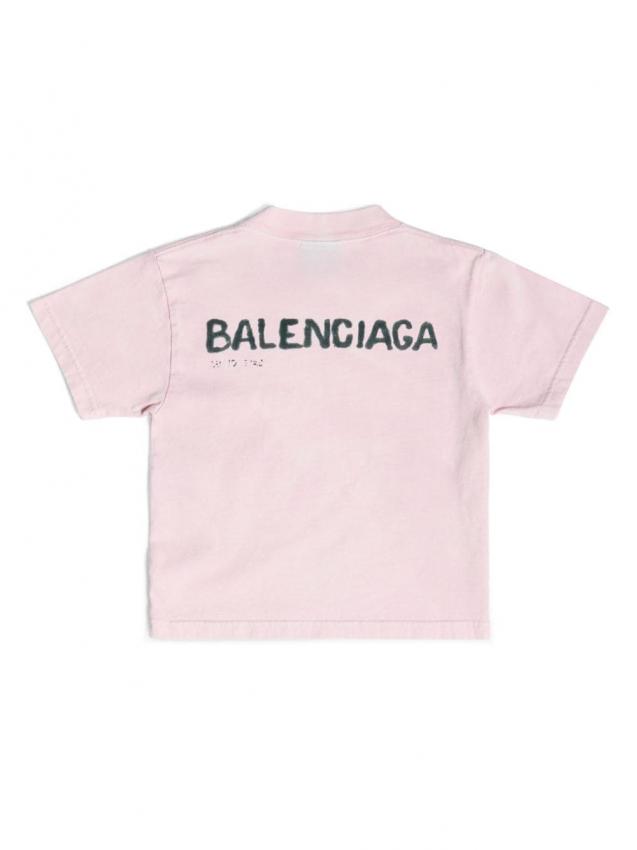 Balenciaga Kids - Hand drawn cotton T-shirt