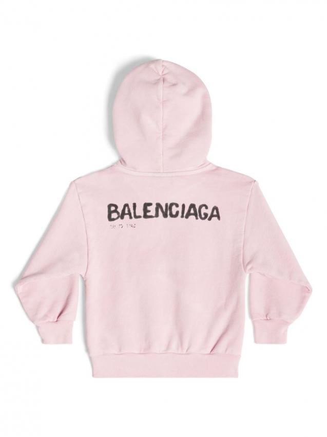 Balenciaga Kids - Hand-drawn cotton hoodie