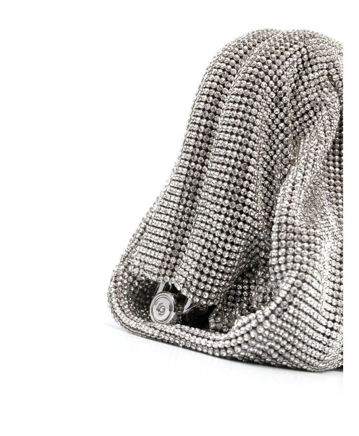 Benedetta Bruzziches - rhinestone-embellished draped clutch bag