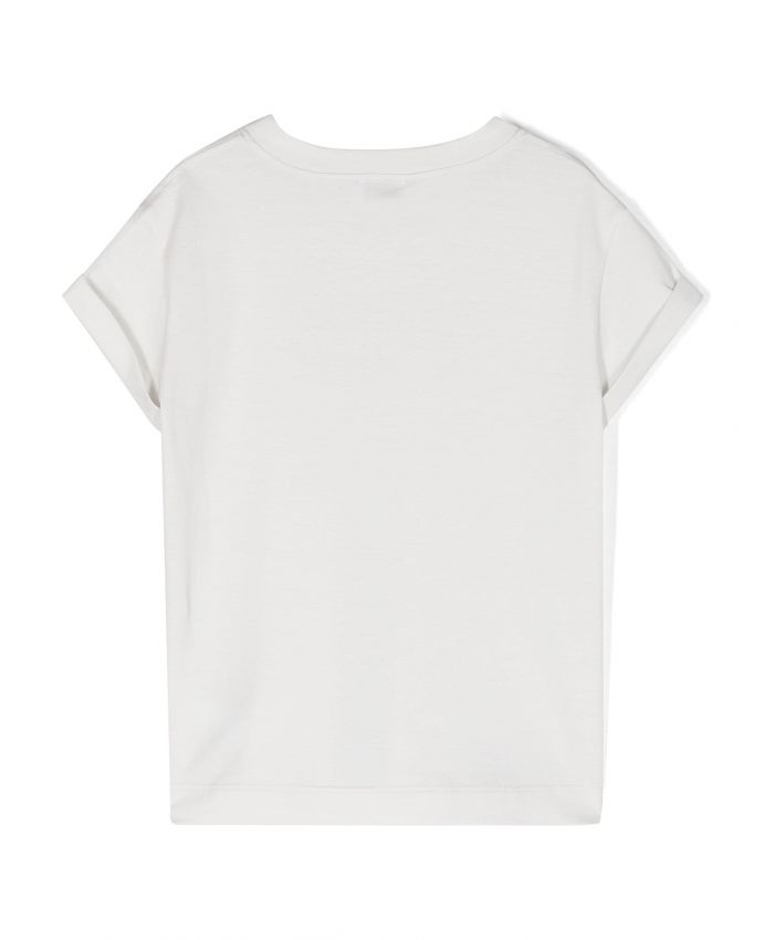 Brunello Cucinelli Kids - logo-print cotton T-shirt